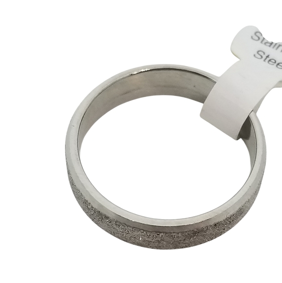 NWT SILVERTONE WITH SPARKLE STAINLESS STEEL WOMENS BAND SIZE 12 - Picture 3 of 4